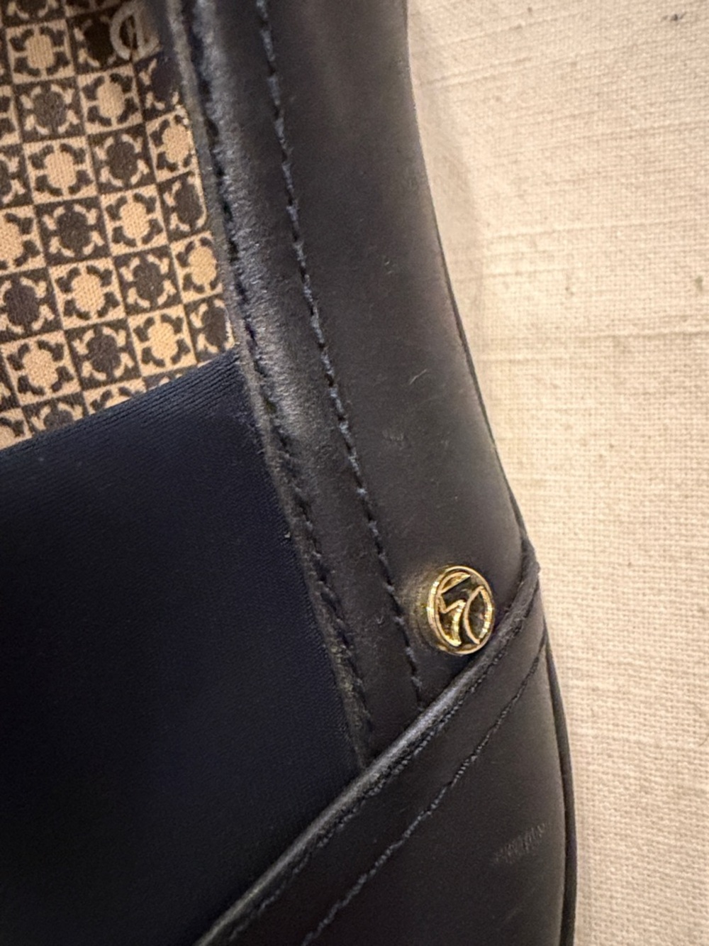 Revere Navy Slip-On Flats with Side Accent NWOB - Picture 3 of 5